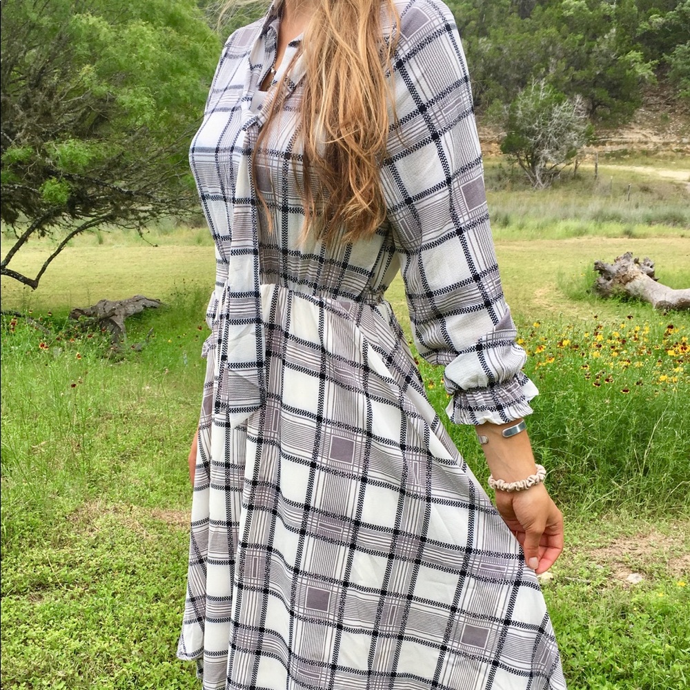 I. MADELINE NYC B&W DRESS NEW W/TAGS SIZE L